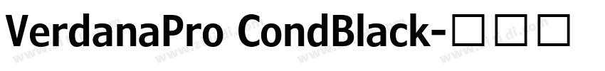 VerdanaPro CondBlack字体转换